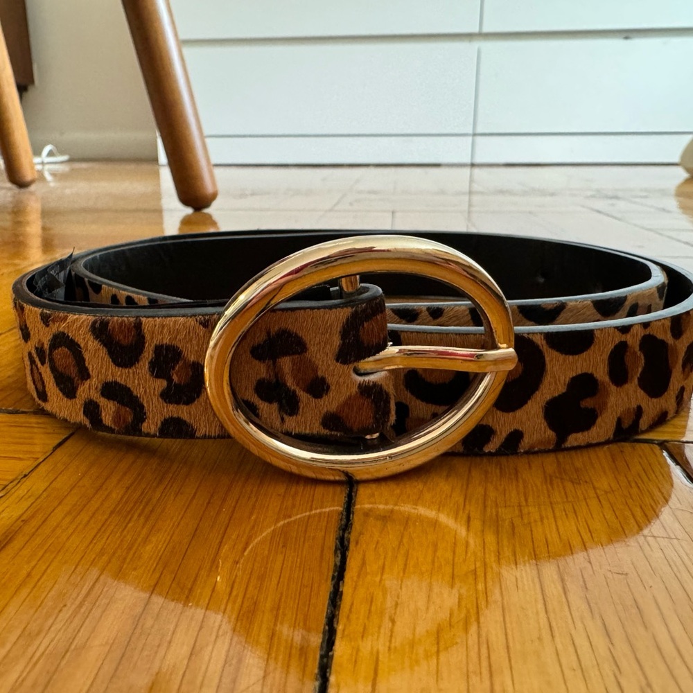 Cheetah print Zara belt, size 85